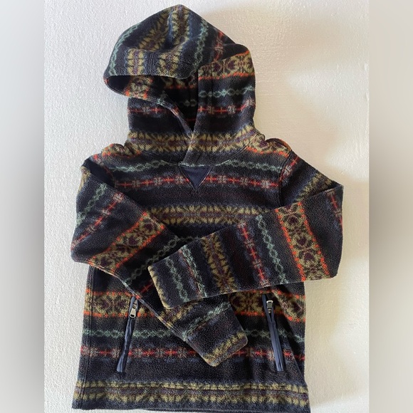 Polo Ralph Lauren Other - Polo Ralph Lauren Boy's Patterned Hooded Sweater with Zipper Pockets Pullover